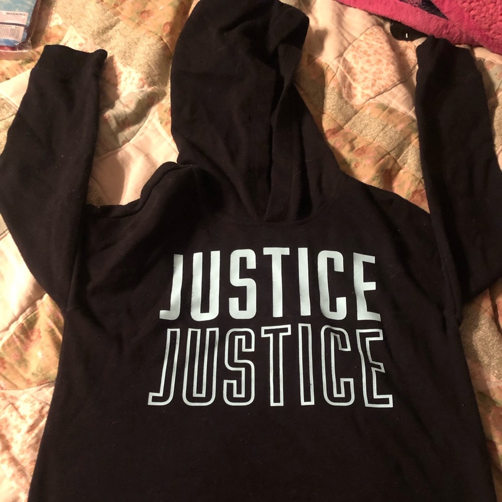 Justice hoodies and dress size 6/7